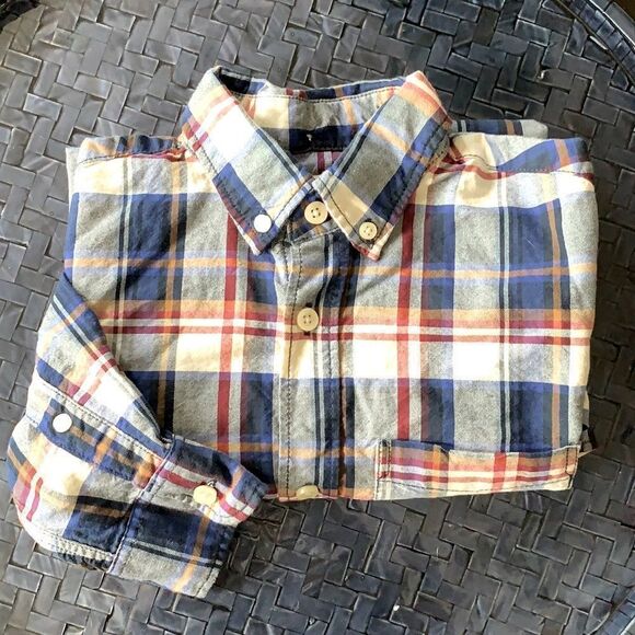 Boys Plaid Button Down Shirt - Picture 1 of 5
